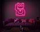 Glücksbringende Winkekatze LED-Neonschild Wohnzimmer Dekoration