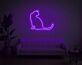 sitzende Katze LED-Neonschild für Wohnzimmer und Haustierliebhaber