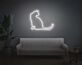 sitzende Katze LED-Neonschild für Wohnzimmer und Haustierliebhaber