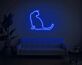 sitzende Katze LED-Neonschild für Wohnzimmer und Haustierliebhaber