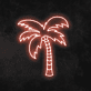 Palme LED-Neonschild für Wohnzimmer und Bar
