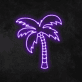 Palme LED-Neonschild für Wohnzimmer und Bar