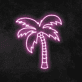 Palme LED-Neonschild für Wohnzimmer und Bar
