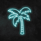 Palme LED-Neonschild für Wohnzimmer und Bar