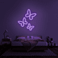 Schmetterlinge LED-Neonschild Schlafzimmer Wohnzimmer