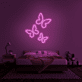 Schmetterlinge LED-Neonschild Schlafzimmer Wohnzimmer