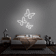 Schmetterlinge LED-Neonschild Schlafzimmer Wohnzimmer