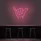 Handzeichen Shaka LED-Neonschild für Bar und Cafe