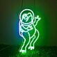 Frosch im Astronautenanzug LED-Neonschild für Kinderzimmer