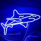 Hai LED-Neonschild für Aquarium und Meeresthema