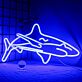 Hai LED-Neonschild für Aquarium und Meeresthema