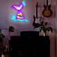 Meerjungfrauenflosse LED-Neonschild Kinderzimmer Party