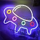 UFO Raumschiff LED-Neonschild für Schlafzimmer Gaming Zimmer
