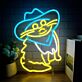 Cowboy Katze LED-Neonschild Wohnzimmer Kinderzimmer