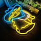 Cowboy Katze LED-Neonschild Wohnzimmer Kinderzimmer