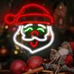 Weihnachtsmannkopf LED-Neonschild für Wohnzimmer Weihnachtsdeko
