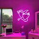 Deep Pink Angels And Demons Neon Sign: Elevate Your Space with a Mystical Glow for Home, Office, and Themed Events.