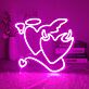 Herz mit Flügeln und Heiligenschein LED-Neonschild Schlafzimmer Wohnzimmer