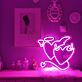 Herz mit Flügeln und Heiligenschein LED-Neonschild Schlafzimmer Wohnzimmer