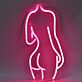 Abstrakte Frauenkörper Silhouette LED-Neonschild Wohnzimmer Schlafzimmer
