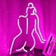 Linienzeichnung weiblicher Körper LED-Neonschild Wohnzimmer Schlafzimmer