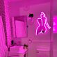 Linienzeichnung weiblicher Körper LED-Neonschild Wohnzimmer Schlafzimmer
