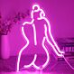 Linienzeichnung weiblicher Körper LED-Neonschild Wohnzimmer Schlafzimmer