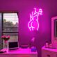Brighten Your Bar, Home, or Bachelorette Party with Deep Pink The Woman With The Glass Neon Sign.