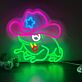 Frosch mit Cowboyhut LED-Neonschild