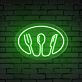 Besteck Symbol mit Gabel Löffel Messer LED-Neonschild für Restaurant Küche
