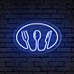 Besteck Symbol mit Gabel Löffel Messer LED-Neonschild für Restaurant Küche