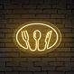 Besteck Symbol mit Gabel Löffel Messer LED-Neonschild für Restaurant Küche