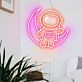 Astronaut auf Mond LED-Neonschild für Kinderzimmer Wohnzimmer