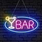 BAR LED Neonschild mit Cocktailmotiv für Bar und Club