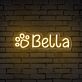Bella LED-Neonschild für Haustierbereich Wohnzimmer