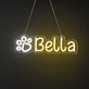 Bella LED-Neonschild für Haustierbereich Wohnzimmer