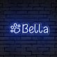 Bella LED-Neonschild für Haustierbereich Wohnzimmer