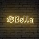 Bella LED-Neonschild für Haustierbereich Wohnzimmer