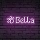 Bella LED-Neonschild für Haustierbereich Wohnzimmer