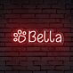 Bella LED-Neonschild für Haustierbereich Wohnzimmer