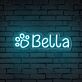Bella LED-Neonschild für Haustierbereich Wohnzimmer