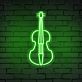 Geige LED-Neonschild Musikstudio Wohnzimmer