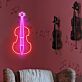 Geige LED-Neonschild Musikstudio Wohnzimmer