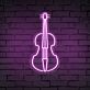 Geige LED-Neonschild Musikstudio Wohnzimmer