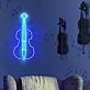 Geige LED-Neonschild Musikstudio Wohnzimmer