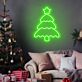 Brighten Your Holiday Celebrations: Christmas Tree Shining Star Neon Sign Perfect for Home Decor, Office Festivities, and Party Ambiance.