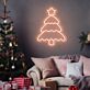 Weihnachtsbaum LED-Neonschild für Wohnzimmer und Weihnachten