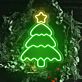 Brighten Your Holiday Celebrations: Christmas Tree Shining Star Neon Sign Perfect for Home Decor, Office Festivities, and Party Ambiance.