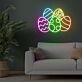 Brighten Your Easter Celebrations and Decor: Colorful Eggs Easter Neon Sign for Home, Storefront, and Spring Events