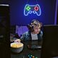 Spielcontroller LED-Neonschild Gaming Zimmer